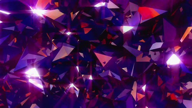 Abstract loopable background. High quality animation of moving mirrors. Animation is loopable.
