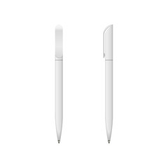Vector pen template set, isolated on white
