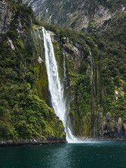 Fototapeta na wymiar Stirling Falls at Milford Sound