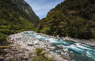 Mountain river, New Zealand
