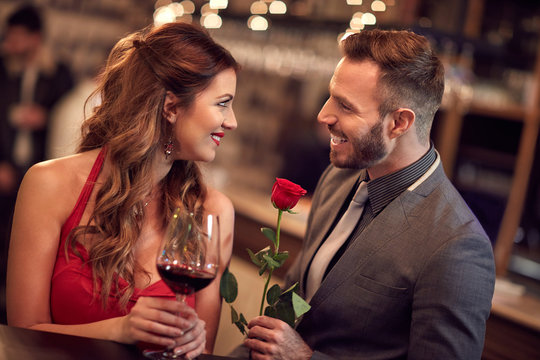 Rose for attractive lady