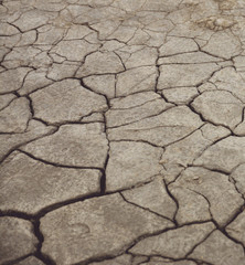 Large cracks in the ground