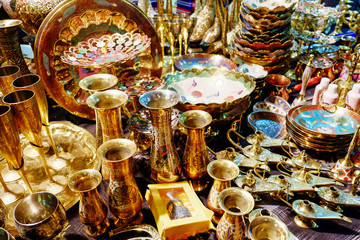 beautiful Golden cups and jugs