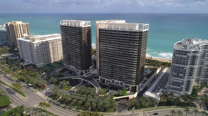 Beachfront buildings in Bal Harbour Florida