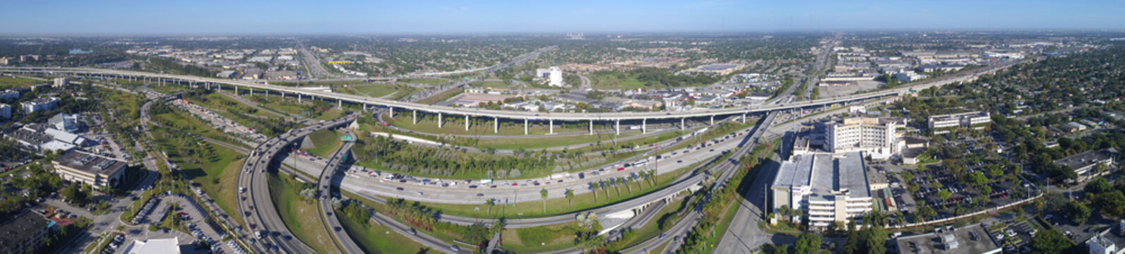 Aerial image of the Golden Glades Interchange Miami FL