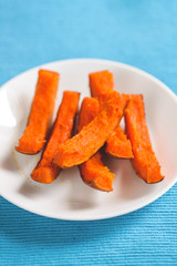 Pieces of baked pumpkin