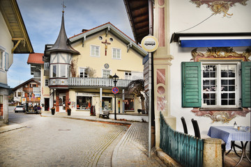 Alps Street Oberammergau Germany