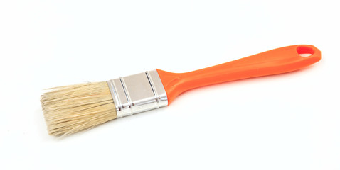 Paint brush on white background