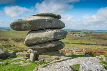 The Cheeswring, a natural rock formation on Stowe's Hill in the Bodmin Moor near Minions in Cornwall. © Thomas Marchhart