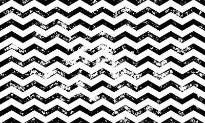Zig zag vector grunge seamless pattern