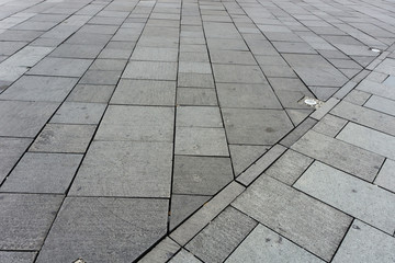 Combination of two pavement textures photo taken in Jakarta Indonesia