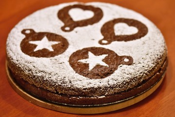 Homemade gingerbread cake