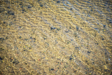 yellow water background with sunlight