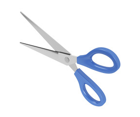 Blue scissors