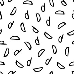 Seamless pattern - letters D