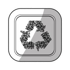 Think green ecology icon vector illustration graphic design