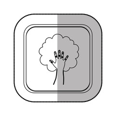 Think green ecology icon vector illustration graphic design