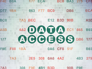 Data concept: Data Access on Digital Data Paper background