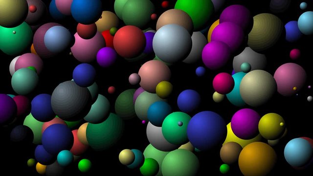 Random graphics shapes animation