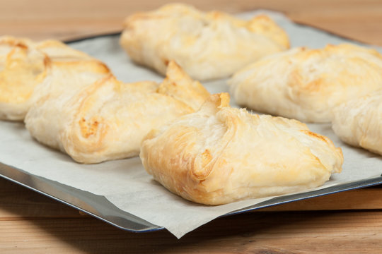 Homebaked Hungarian Cheese Puff Pastry Parcels.