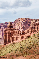 Red rock canyons in Capitol Reef National Park in Utah, USA