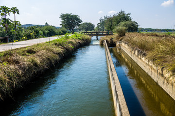 Fototapeta na wymiar Irrigation canal
