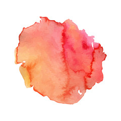 Vector Illustration of Abstract Watercolor on White Background