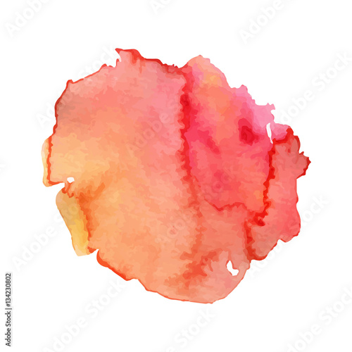 "Vector Illustration of Abstract Watercolor on White Background" Stock