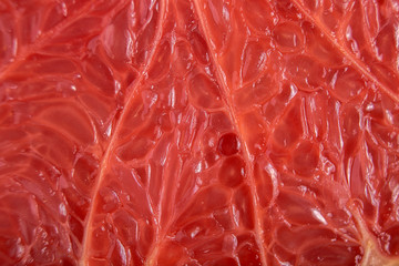 Texture of red ripe grapefruit