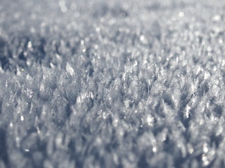 Obraz premium Close up view of frozen water crystals