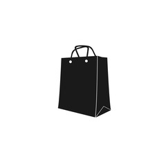 icon of shopping bag. vector illustration
