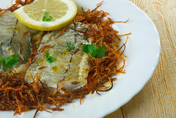 Hake with Bayonne Ham