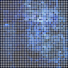 abstract vector colored round dots background