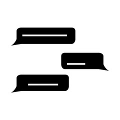 Chat Flat Icon with shadow