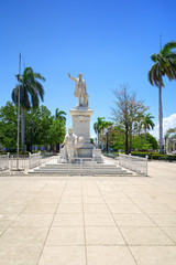 Jose Marti Statue im Parque José Marti, Cienfuegos, Kuba 