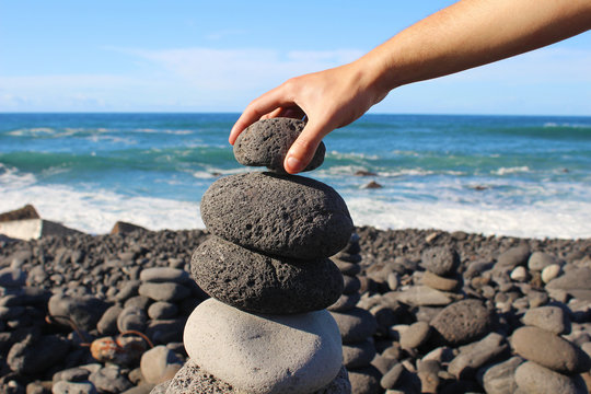 Haciendo un cairn