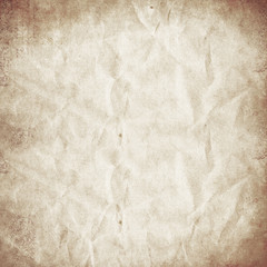 Vintage Crumpled Paper Grunge Background Texture