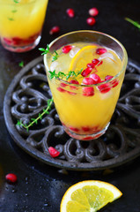 Orange Pomegranate Cocktail, Cold Drink
