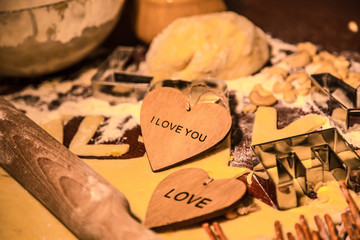 Heart shaped cookies for Valentine