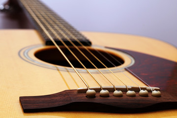 Obraz premium part of acoustic guitar body