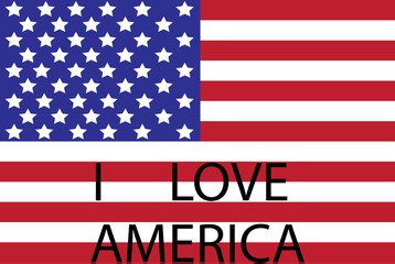 Naklejka premium flag american vector background