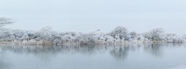 Dutch winter landscape in winter 2017