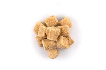 Brown cane sugar cubes