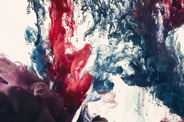 Splash of color ink. Abstract background