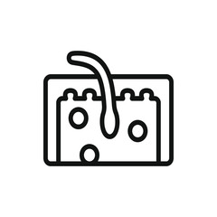 hair icon illustration