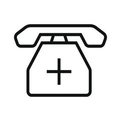 Obraz premium medical phone icon illustration