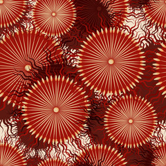 Seamless abstract pattern stylize reef corals