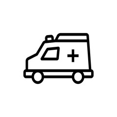 ambulance icon illustration