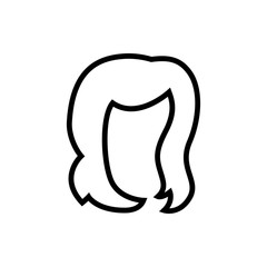 hairstyle icon illustration