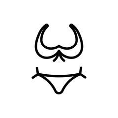bikini icon illustration